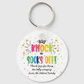du klopfst mir die Socken ab! Schlüsselanhänger (Rückseite)