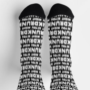 Du könntest Betrunkenen sonnigen Spaß trinken Socken