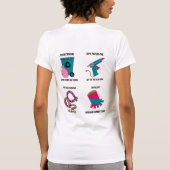 Du könntest ein Lehrer sein... T - Shirt der Fraue (Rückseite)