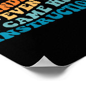 Du konntest mich auch nicht angehen, wenn ich mit  poster (Ecke)