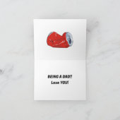 DU KRISTST ALS VATER GEBURTSTAG/VATER-TAGESKARTE DANKESKARTE (Innenseite)