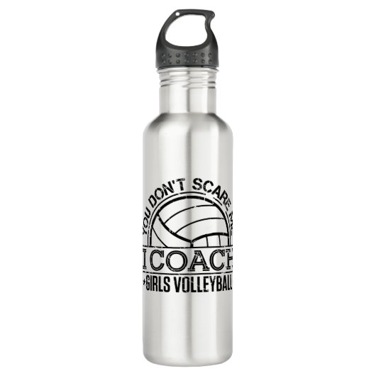 Du kümmerst mich nicht, dass ich Mädchen Volleybal Edelstahlflasche (Vorderseite)