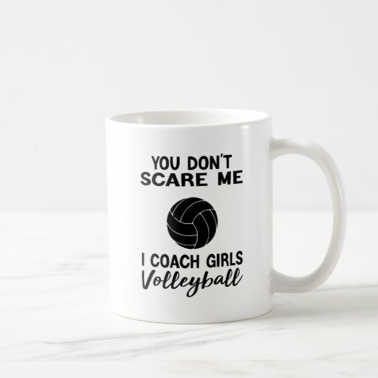 Du kümmerst mich nicht, dass ich Mädchen Volleybal Kaffeetasse (Rechts)