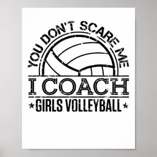 Du kümmerst mich nicht, dass ich Mädchen Volleybal Poster