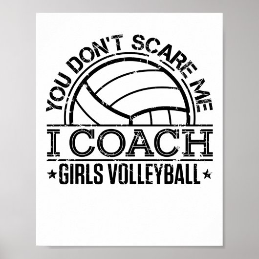 Du kümmerst mich nicht, dass ich Mädchen Volleybal Poster (Vorne)