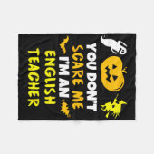 Du kümmerst mich nicht um Englisch Lehrer Hallowee Fleecedecke (Vorderseite (Horizontal))