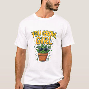 Du Lässt Mädchen Freche Sonnenbrille Pflanze Worts T-Shirt