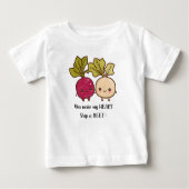 Du lässt mein Herz einen Rübenpuffer überspringen Baby T-shirt (Vorderseite)