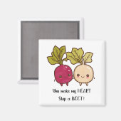 Du lässt mein Herz einen Rübenpuffer überspringen Magnet (Vorderseite/Rückseite)