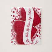 Du lässt mein Herz einen Schlag überspringen! Rote Puzzle (Vertikal)