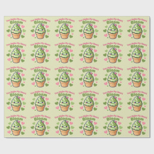 Du lässt mein Herz erblühen Cute Kawaii Matcha Geschenkpapier