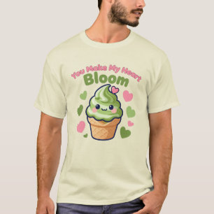 Du lässt mein Herz erblühen süße Kawaii Matcha  T-Shirt