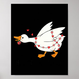 Du lässt mein Herz Honk Gans Valentinstag Poster