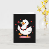 Du lässt mein Herz Honk machen Lustiger Gans Valen Karte (Gelbe Blume)