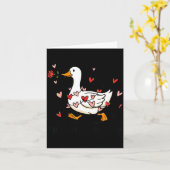 Du lässt mein Herz Honk machen Lustiger Gans Valen Karte (Gelbe Blume)