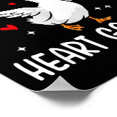 Du lässt mein Herz Honk machen, Valentins-Gans  Poster (Ecke)