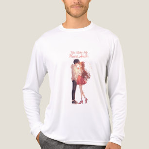 Du lässt mein Herz lächeln Anime Paar T-Shirt Tri-Blend Shirt
