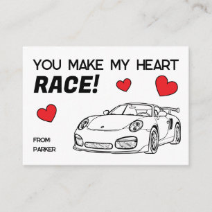 Du Lässt Mein Herz Rasen Kinder Valentinstag Mitteilungskarte
