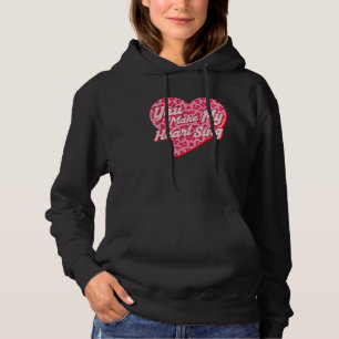 Du lässt mein Herz Western Leopard Valentinstag si Hoodie
