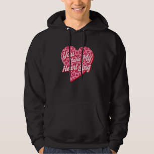 Du lässt mein Herz Western Leopard Valentinstag si Hoodie
