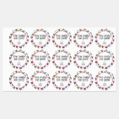 Du lässt mich farbenfrohe Herzen talentiertes Gesc Etiketten (Blatt)