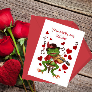 Du lässt mich quaken zum Valentinstag Feiertagskarte
