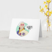 „Du lässt mir den Kopf verlieren“ dixit Louis XVI Karte (Gelbe Blume)