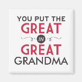 Du legst die Große in Großma Magnet (Vorne)