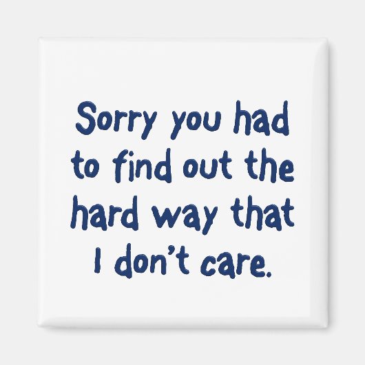 Du lernst gerne fleißig magnet (Vorne)