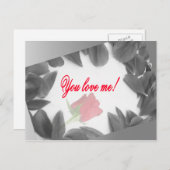 Du Liebe mich! -Postkarten Postkarte (Vorne/Hinten)