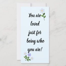 Du liebst dich nur, wer du bist Blue Card zu sein