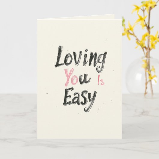 Du liebst einen leichten Valentinstag Karte (Gelbe Blume)