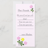 Du liebst es, derjenige zu sein, der du bist (Rückseite)