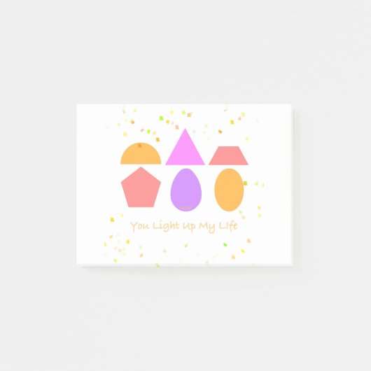 DU LIEBST MEIN LEBEN AN POST-IT KLEBEZETTEL (Vorderseite)