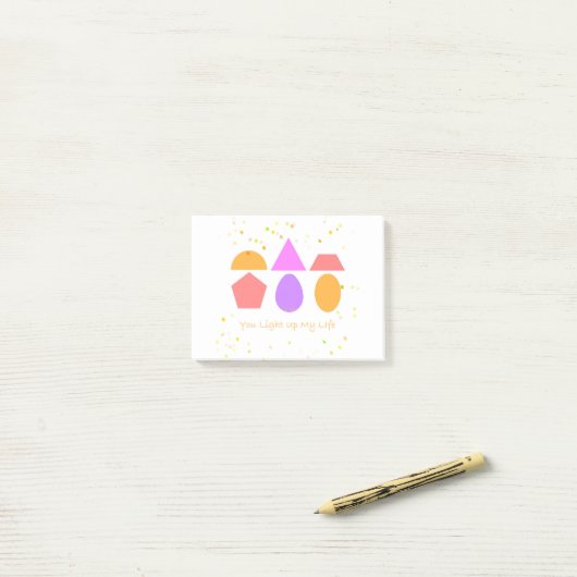 DU LIEBST MEIN LEBEN AN POST-IT KLEBEZETTEL (Auf Schreibtisch)