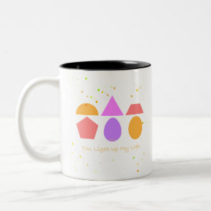 DU LIEBST MEIN LEBEN AN ZWEIFARBIGE TASSE