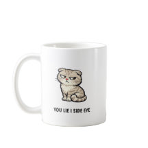 Du lügst, ich schiele Funny Cute Tabby Katze Zitat