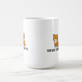 Du lügst, ich schiele Grumpy Orange Tabby Katze Kaffeetasse (Mittel)