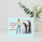 "Du machst alles, was dir wichtig ist" Postkarte (Stehend Vorderseite)