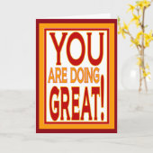 Du machst das großartig! - Förderung Karte (Gelbe Blume)