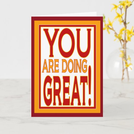Du machst das großartig! - Förderung Karte (Gelbe Blume)
