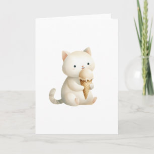 Du machst das Leben süßer Eis Creme Cone Cat Karte