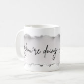 Du Machst Das Schon – Positives Erinnerungsgeschen Kaffeetasse (Vorderseite Links)