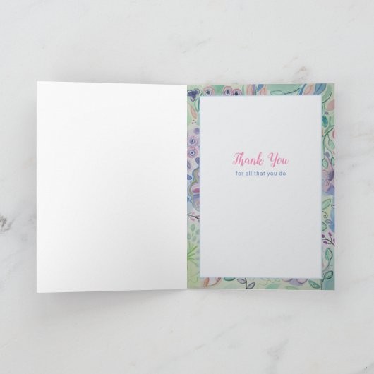 Du machst die Welt besser dank deiner Karte (Innenseite)