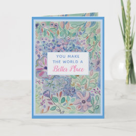 Du machst die Welt besser dank deiner Karte