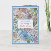 Du machst die Welt besser dank deiner Karte