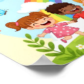 Du machst die Welt heller Kinder Tag Poster (Ecke)
