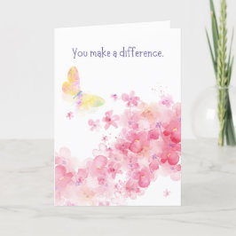 "Du machst einen Unterschied" Danke, dass du eine Dankeskarte