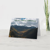 Du machst einen Unterschied Dankeskarte (Vorderseite)