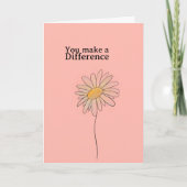 Du machst einen Unterschied Karte (Vorderseite)